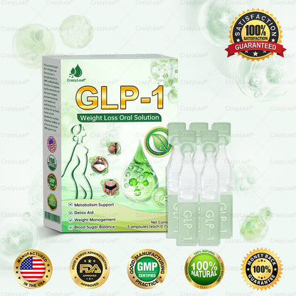 ✨Official Store |✨ CrazyLeaf® Meglutide GLP-1 Activating Oral Solutionwith Collagen & Matrixyl 3000|✨Obesity,Cardiovascular Diseas, Diabetes, Sleep Apnea, Joint Problems and More