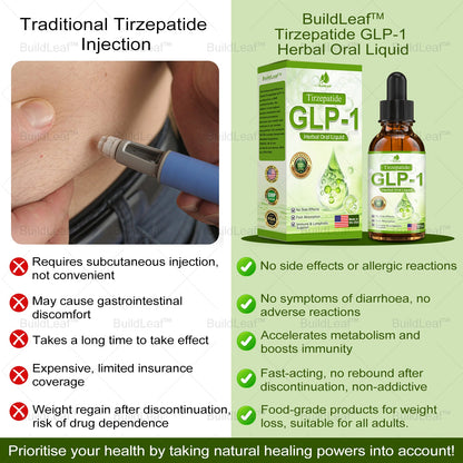 𝐁𝐮𝐢𝐥𝐝𝐋𝐞𝐚𝐟® 💎💎𝐓𝐈𝐑𝐙𝐄𝐏𝐀𝐓𝐈𝐃𝐄 𝐆𝐋𝐏-𝟏 𝐇𝐞𝐫𝐛𝐚𝐥 𝐎𝐫𝐚𝐥 𝐋𝐢𝐪𝐮𝐢𝐝 | 𝐎𝐛𝐞𝐬𝐢𝐭𝐲, 𝐋𝐲𝐦𝐩𝐡𝐞𝐝𝐞𝐦𝐚, 𝐃𝐢𝐚𝐛𝐞𝐭𝐞𝐬, 𝐂𝐚𝐫𝐝𝐢𝐨𝐯𝐚𝐬𝐜𝐮𝐥𝐚𝐫 𝐝𝐢𝐬𝐞𝐚𝐬𝐞, 𝐇𝐢𝐠𝐡 𝐛𝐥𝐨𝐨𝐝 𝐩𝐫𝐞𝐬𝐬𝐮𝐫𝐞, 𝐅𝐚𝐭𝐭𝐲 𝐥𝐢𝐯𝐞𝐫, 𝐚𝐧𝐝 𝐆𝐮𝐭 𝐡𝐞𝐚𝐥𝐭𝐡 𝐢𝐬𝐬𝐮𝐞𝐬