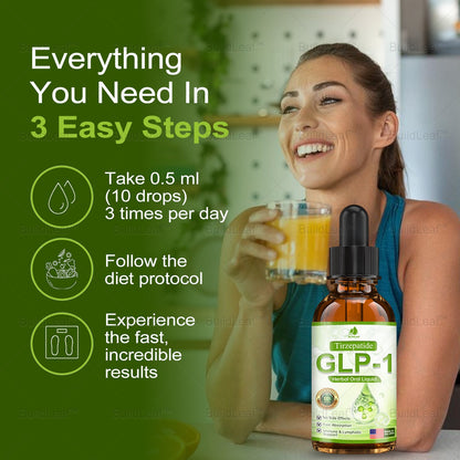 𝐁𝐮𝐢𝐥𝐝𝐋𝐞𝐚𝐟® 💎💎𝐓𝐈𝐑𝐙𝐄𝐏𝐀𝐓𝐈𝐃𝐄 𝐆𝐋𝐏-𝟏 𝐇𝐞𝐫𝐛𝐚𝐥 𝐎𝐫𝐚𝐥 𝐋𝐢𝐪𝐮𝐢𝐝 | 𝐎𝐛𝐞𝐬𝐢𝐭𝐲, 𝐋𝐲𝐦𝐩𝐡𝐞𝐝𝐞𝐦𝐚, 𝐃𝐢𝐚𝐛𝐞𝐭𝐞𝐬, 𝐂𝐚𝐫𝐝𝐢𝐨𝐯𝐚𝐬𝐜𝐮𝐥𝐚𝐫 𝐝𝐢𝐬𝐞𝐚𝐬𝐞, 𝐇𝐢𝐠𝐡 𝐛𝐥𝐨𝐨𝐝 𝐩𝐫𝐞𝐬𝐬𝐮𝐫𝐞, 𝐅𝐚𝐭𝐭𝐲 𝐥𝐢𝐯𝐞𝐫, 𝐚𝐧𝐝 𝐆𝐮𝐭 𝐡𝐞𝐚𝐥𝐭𝐡 𝐢𝐬𝐬𝐮𝐞𝐬
